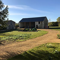 Drive and barn